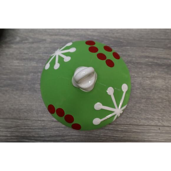 Real Home Vintage Style Christmas Tree Ornament Cookie Jar Earthenware Holiday - Picture 6 of 16
